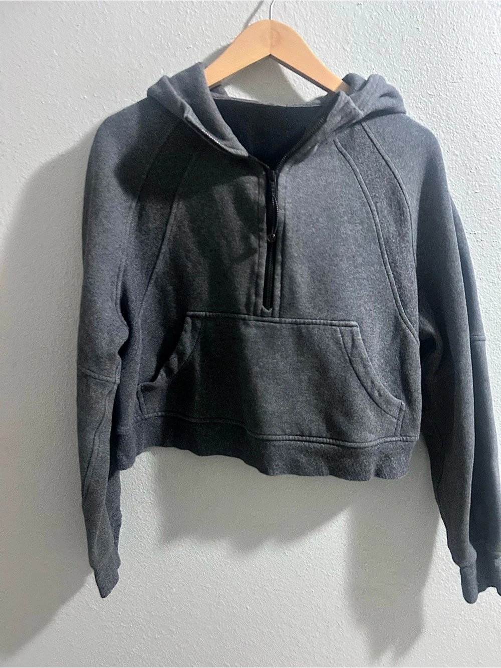 Lululemon Scuba Fleece Lined Oversized Half-Zip Hoodie Gray size m/l
